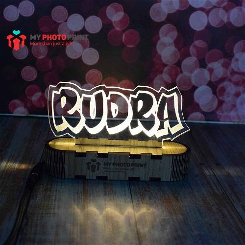Personalized  Special Name Acrylic 3D illusion LED Lamp with Color Changing Led and Remote #1770