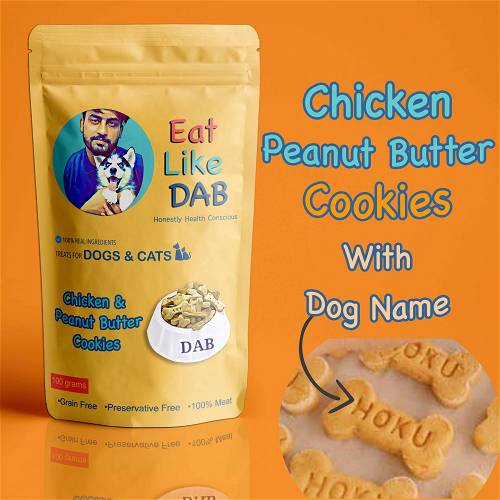 Personalized Home Made Peanut Butter & Cheese Dog Cookies/Treat With Your Dog Name On It