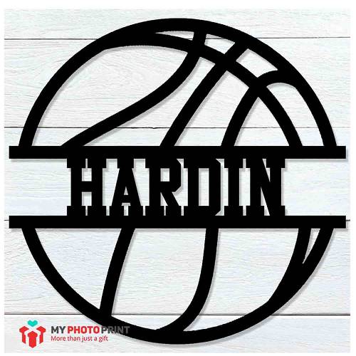 Customized Basketball Name Wooden Wall Decoration