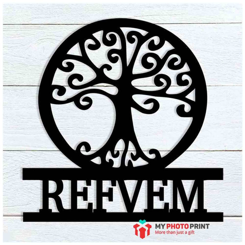Customized Tree of Life Name Wooden Wall Decoration
