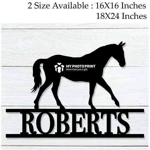 Customized Horse Name Wooden Wall Decoration