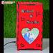 Personalized Heart Red Velvet Photo Shadow Box Electric Night Lamp #1970