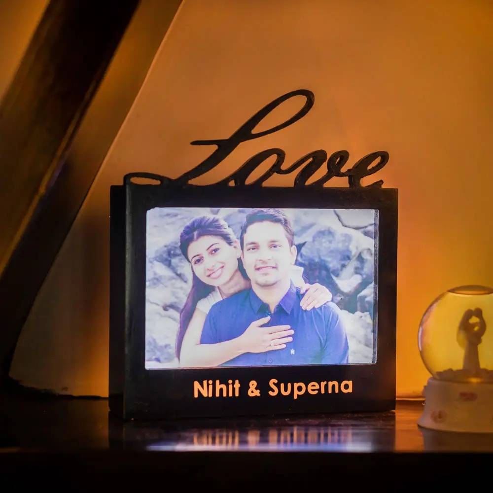 Customized Love Led Frame Box 