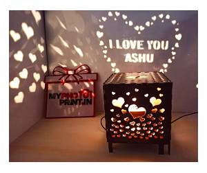 Customized Royal Wooden Shadow Box Electric night Lamp 2