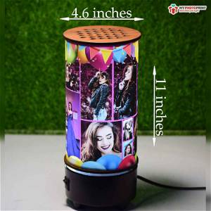 (BIRTHDAY) Mini Rotating Lamp Customized / You Can Send Photos Via WhatsApp Also After Order Or Query On WhatsApp