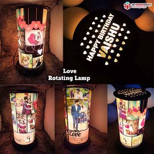 (Love) Rotating Lamp Customized / You Can Send Photos Via WhatsApp Also After Order Or Query On WhatsApp