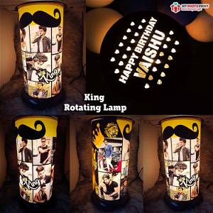 (King) Rotating Lamp Customized /You Can Send Photos Via WhatsApp Also After Order Or Query On WhatsApp