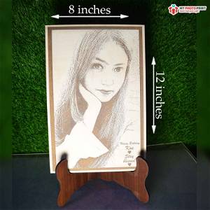Customized Wooden Engrave With Your Photo & Text #126