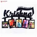 Personalized Name Wooden Photo Frame Collage 5 Photos