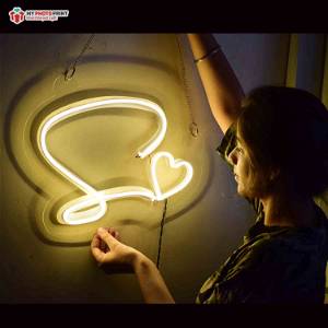 Customized Neon Alphabetic Heart Led Neon Sign Decorative Lights Wall Decor