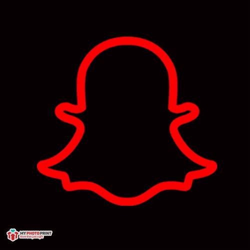 Neon Snapchat Logo Led Neon Sign Decorative Lights Wall Decor