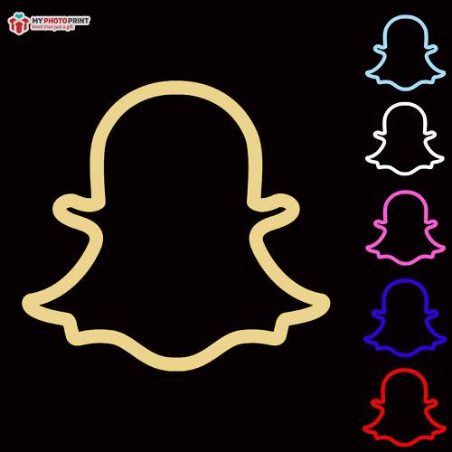 Neon Snapchat Logo Led Neon Sign Decorative Lights Wall Decor
