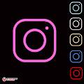 Neon Instagram Logo Led Neon Sign Decorative Lights Wall Decor