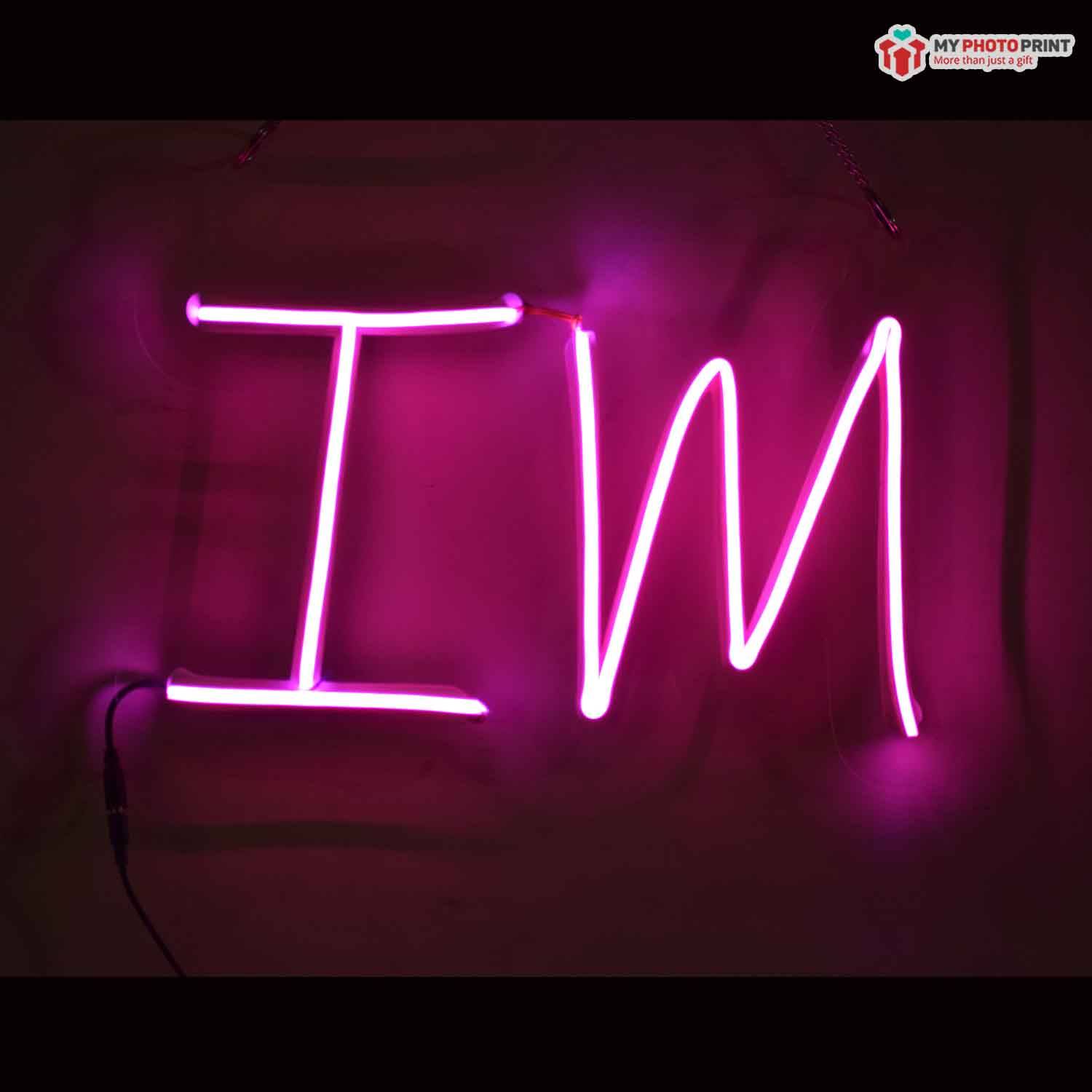 Neon I M Led Neon Sign Decorative Lights Wall Decor