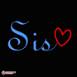 Neon Sis With Heart Led Neon Sign Decorative Lights Wall Decor