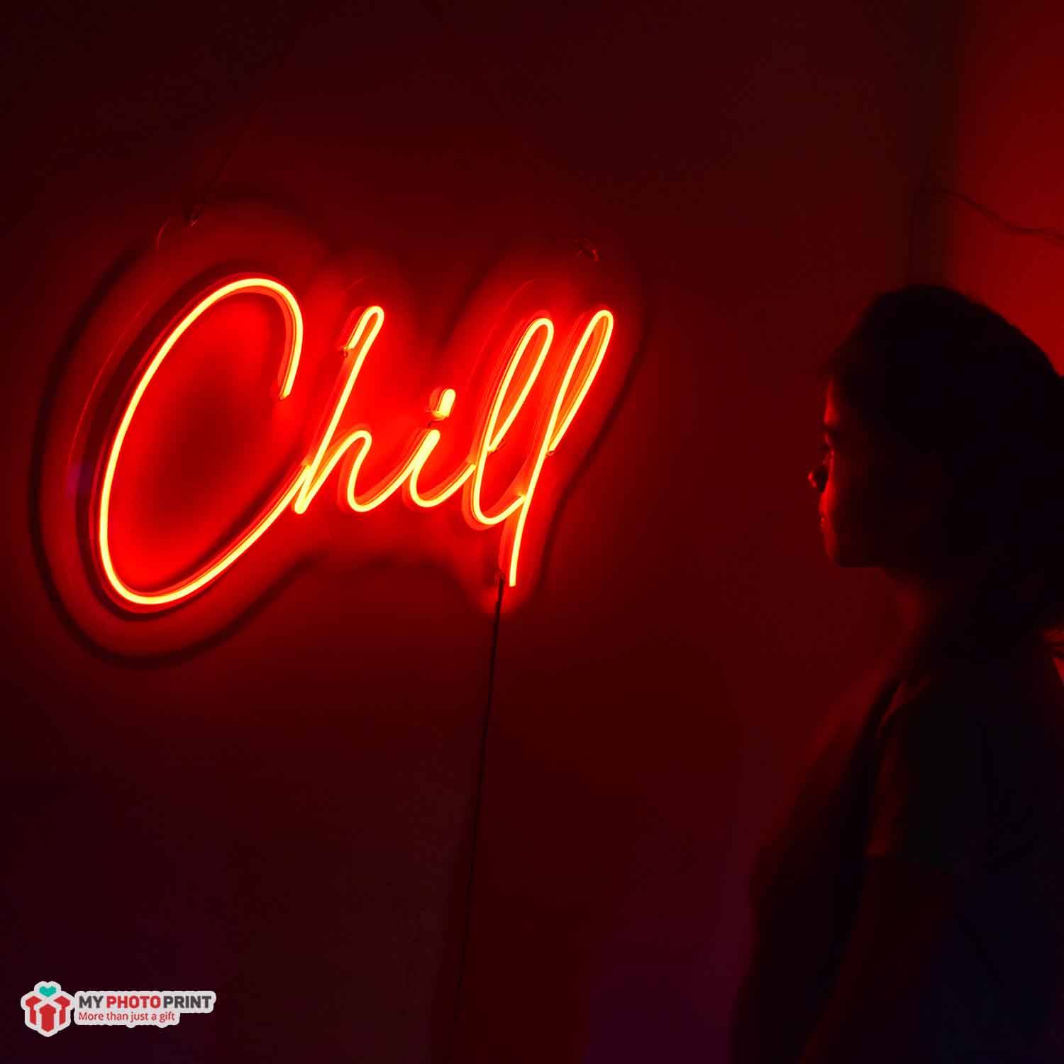 Neon Chill Led Neon Sign Decorative Lights Wall Decor