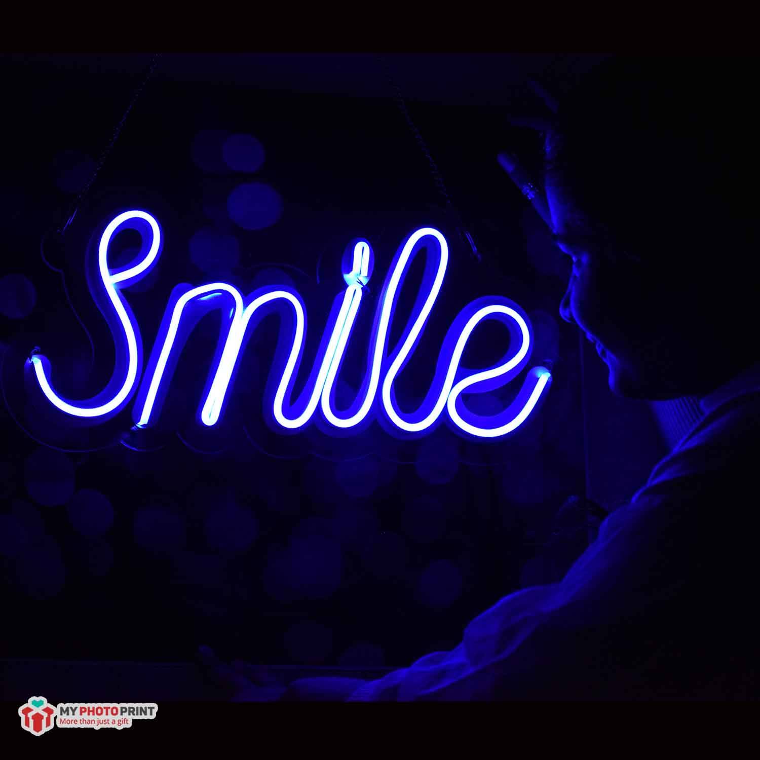 Neon Smile Led Neon Sign Decorative Lights Wall Decor