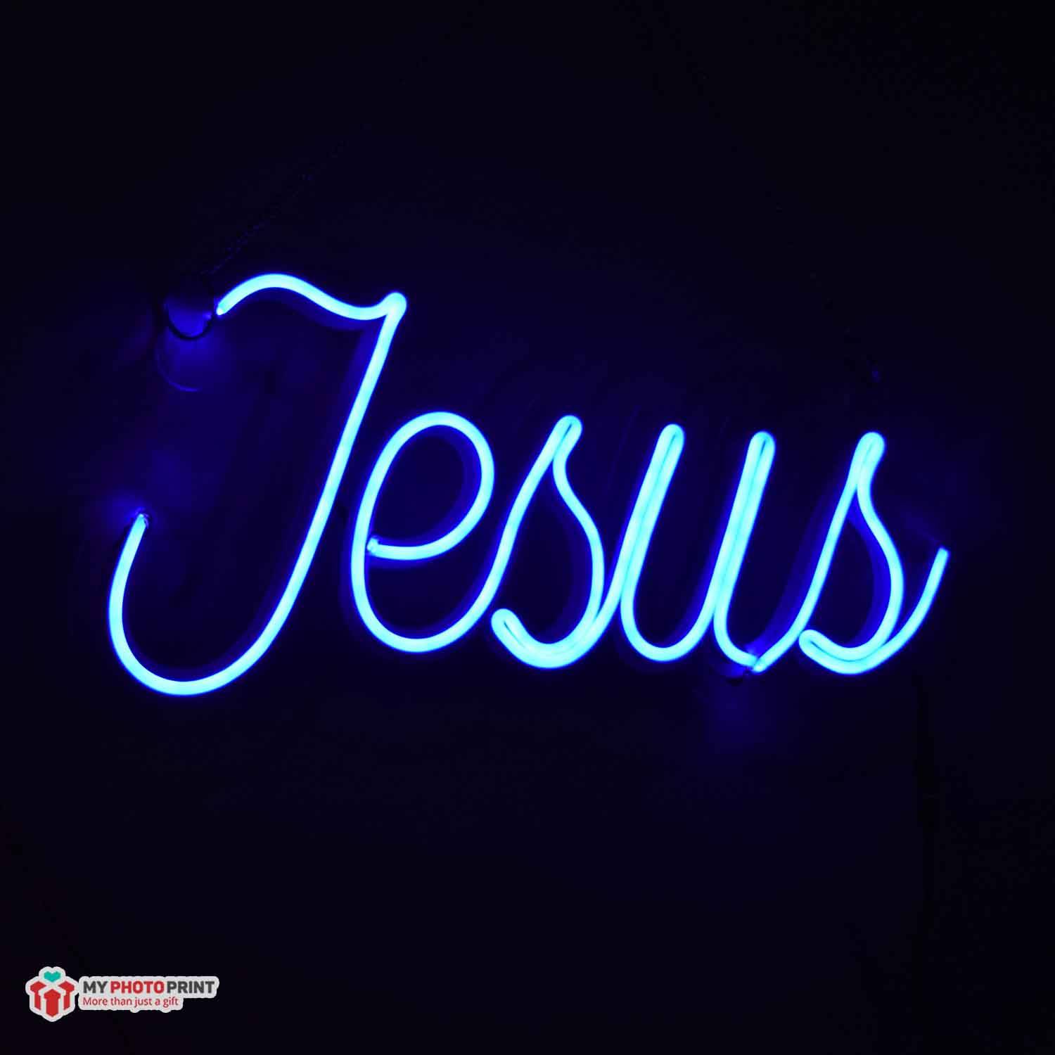 NEON JESUS LED NEON SIGN DECORATIVE LIGHTS WALL DECOR
