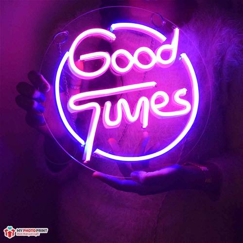 Neon Good Times Name Led Neon Sign Decorative Lights Wall Decor