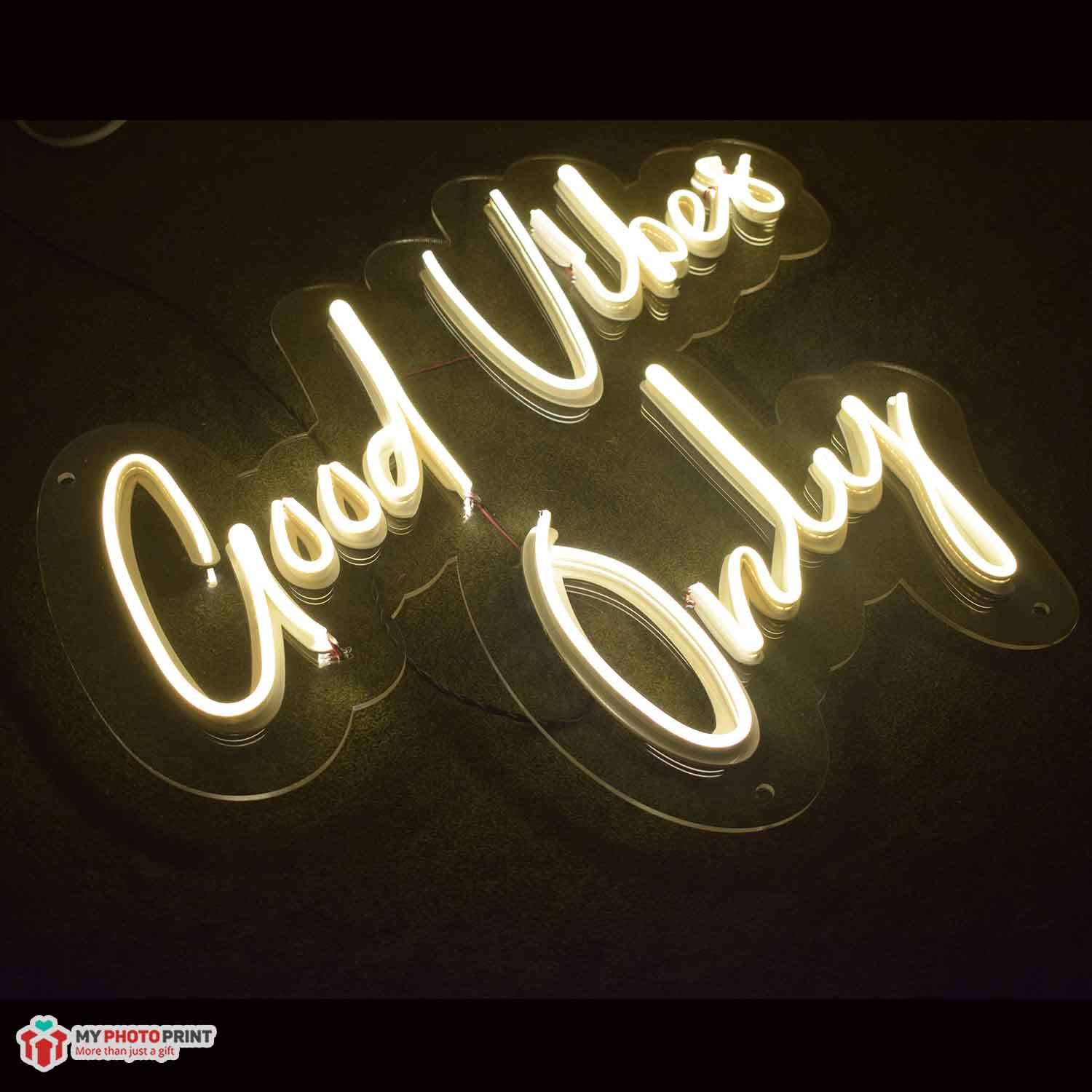 Neon Good Vibes Only Led Neon Sign Decorative Lights Wall Decor