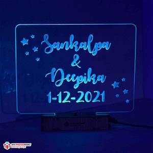 Your Message Personalized Name Acrylic Led Night Lamp with Color Changing Led and Remote#1301