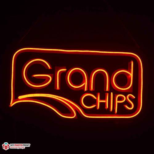 Neon Grand Chips Led Neon Sign Decorative Lights Wall Decor