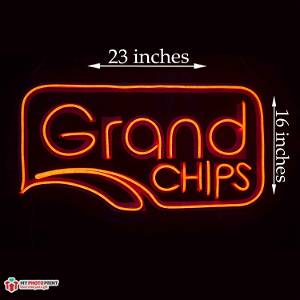 Neon Grand Chips Led Neon Sign Decorative Lights Wall Decor