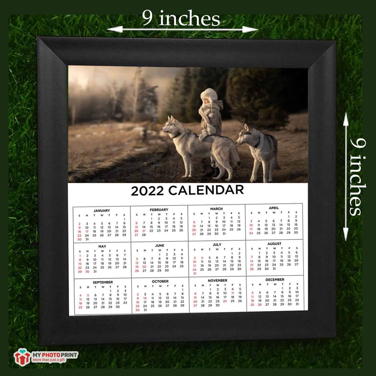 Personalized 2022 Calendar And Photo Frame#2004