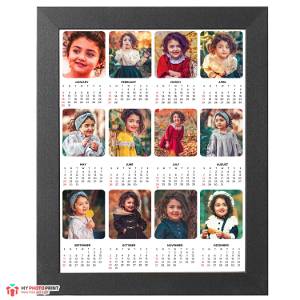 Personalized Months Calendar 2022 Photo Frame 12 Photos