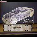 Personalized 3D Car Acrylic 3D illusion LED Lamp with Color Changing Led and Remote#1587