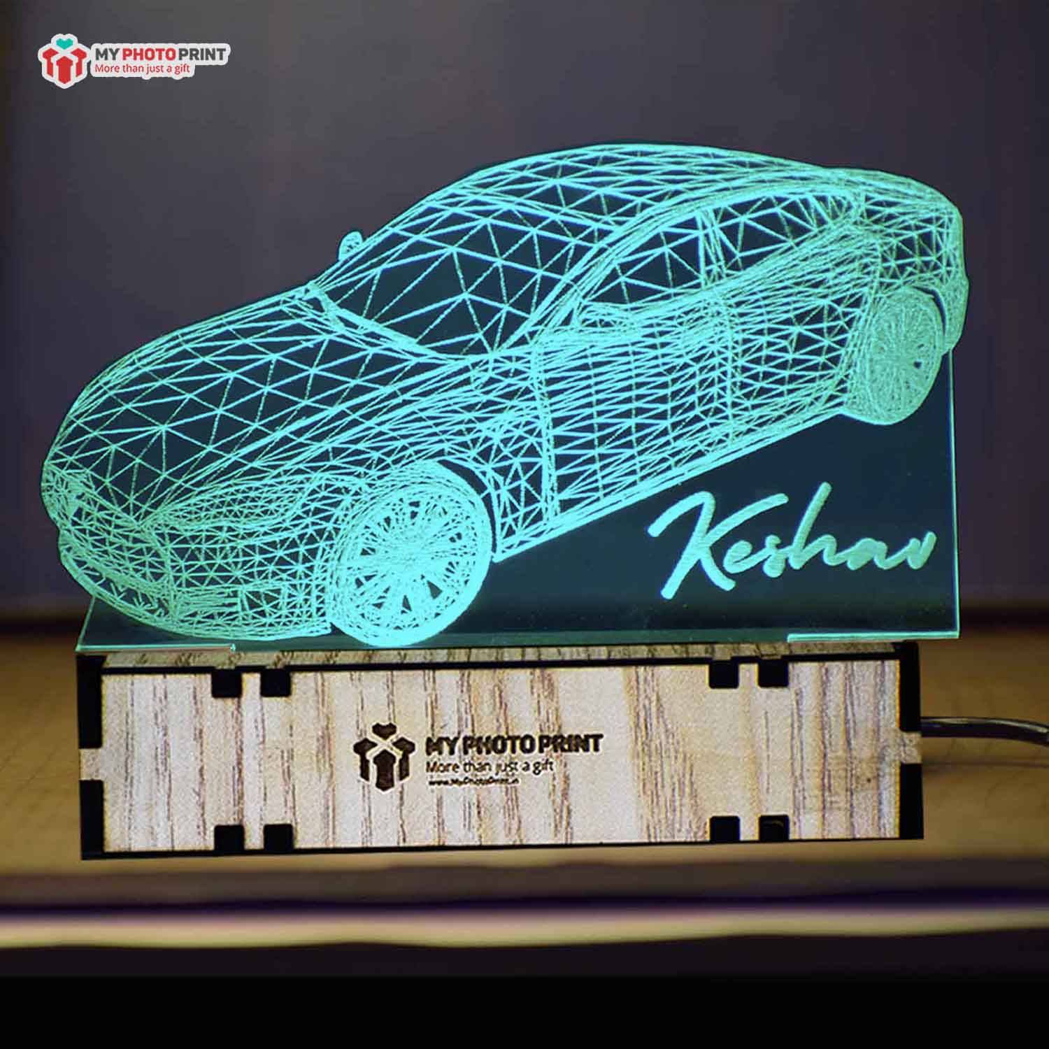 Personalized 3D Car Acrylic 3D illusion LED Lamp with Color Changing Led and Remote#1587
