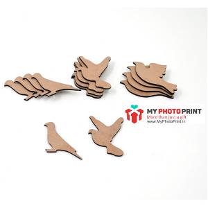 BIRD MDF Wooden Craft Cutout Shapes & Patterns - DIY (minimum 10 Quantity)