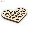 Heart Design MDF Wooden Craft Cutout Any Shapes & Patterns | (Pack Of 6pcs)