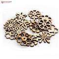 Flower Design MDF Wooden Craft Cutout Any Shapes & Patterns | (Pack Of 15pcs)