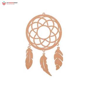 Dreamcatcher Feather MDF Wooden Craft Cutout Any Shapes & Patterns | (minimum 10 Quantity)