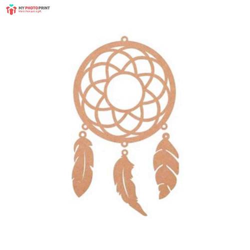 Dreamcatcher Feather MDF Wooden Craft Cutout Any Shapes & Patterns | Minimum Order 5 Pcs