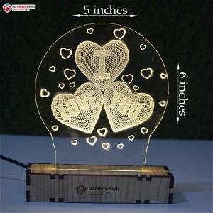 Personalized Acrylic 3D illusion LED Lamp with Color Changing Led and Remote #2402