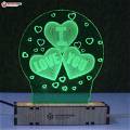 Personalized Acrylic 3D illusion LED Lamp with Color Changing Led and Remote #2402