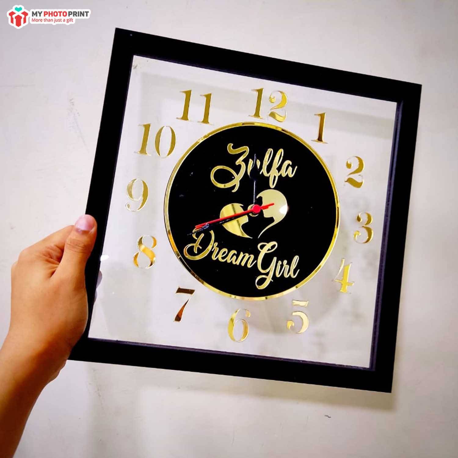 Personalized Names Wall Clock 