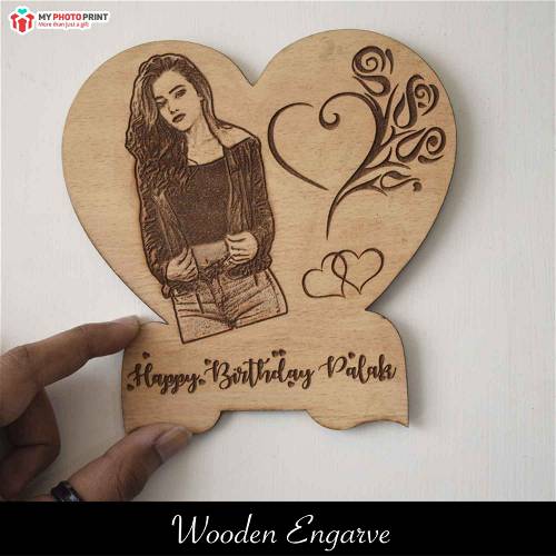 Customized Wooden Engraved With Your Photo And Text #127