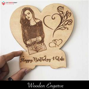 Customized Wooden Engraved With Your Photo And Text #127
