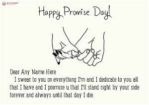 Happy Promise Day Greeting Card#2067