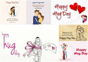 Happy Hug Day Greeting Card#2068