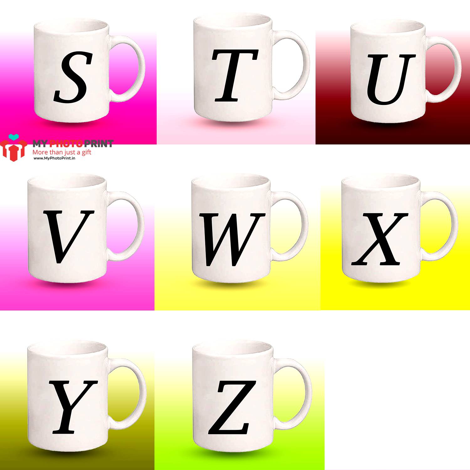 A To Z Alphabet Mug
