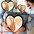 Customized Wooden Engrave With Couple Photo #124