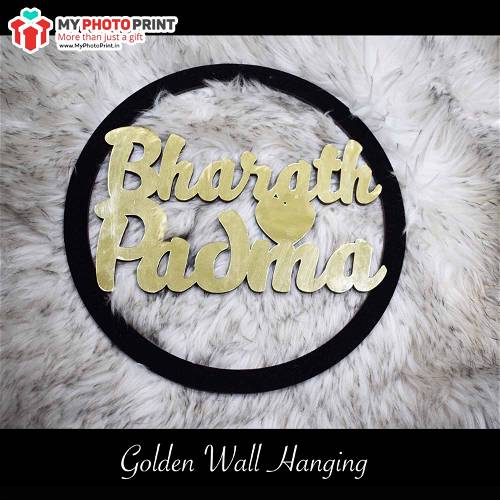 Customized Golden Name Wall Hanging 