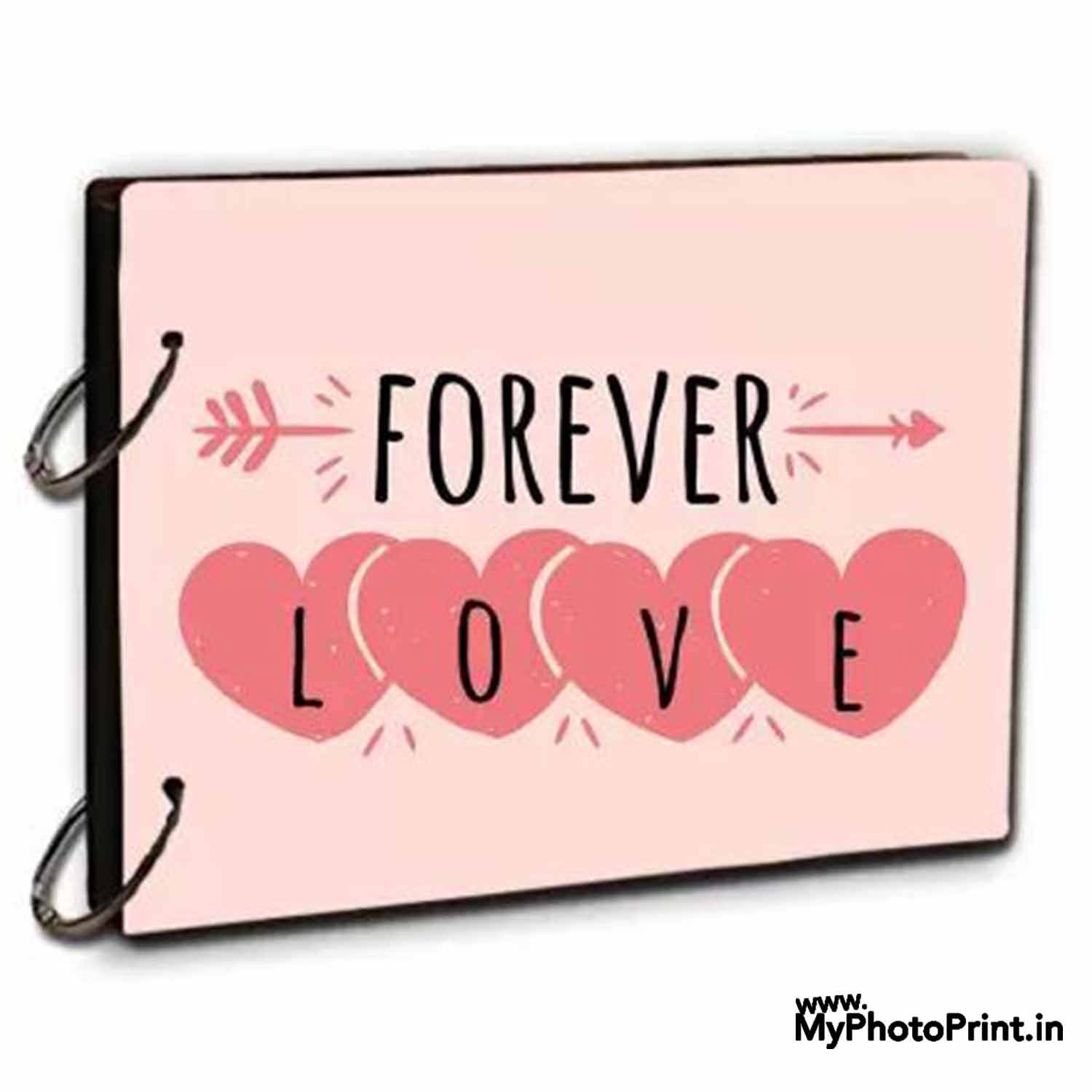 Personalized Forever Love Photo & Message Memory Scrapbook #2101