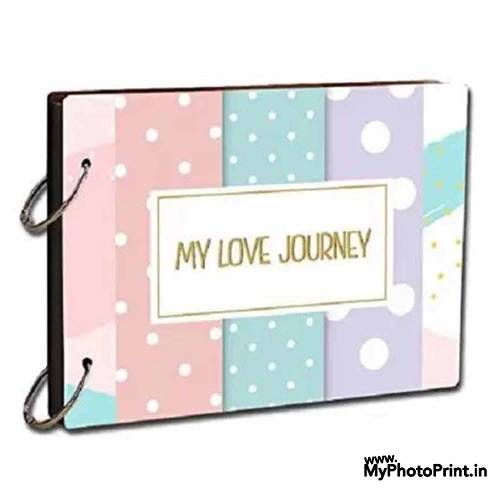 PERSONALIZED MY LOVE JOURNEY PHOTO & MESSAGE MEMORY SCRAPBOOK #2102