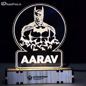 Customized Batman Acrylic 3d Illusion Led Lamp With Color Changing Led And Remote#2120