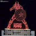 Customized Captain America Acrylic 3d Illusion Led Lamp With Color Changing Led And Remote#2124
